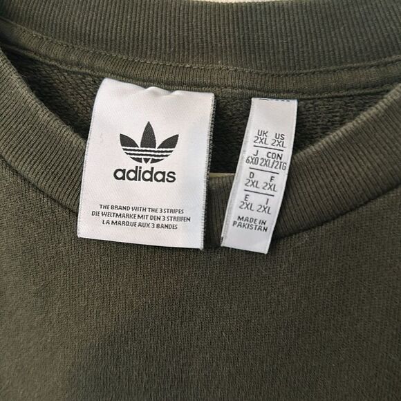 ADIDAS MENS TREFOIL CREWNECK SWEATSHIRT 2XL - Picture 5 of 5